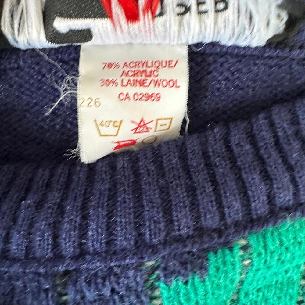 Vintage Cooper Canadian Granpa Style Wool Blend Knit Men's Sweater - G/L - Picture 7 of 7